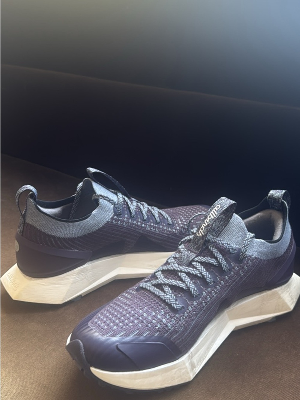 Allbirds Tree Flyer Women's Running Shoes in Navy and Purple